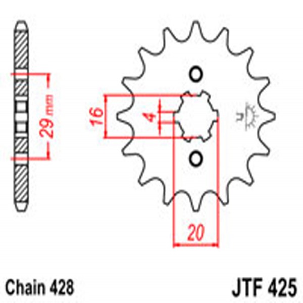 JT JT Gear Box Sprockets G/B 425/416-15 SUZ